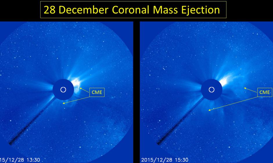 Coronal Mass Ejection On 28 December | NOAA / NWS Space Weather ...