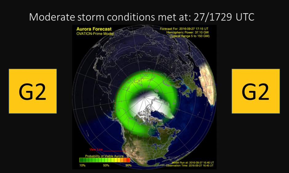 G2 (Moderate) Geomagnetic Storm Levels Observed | NOAA / NWS Space ...