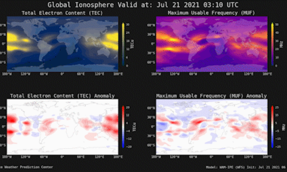 The WAM-IPE Space Weather Forecast Model Is Now Operational! | NOAA ...